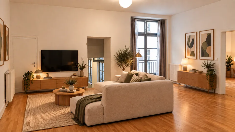 Appartement T3 bis 103 m² à louer centre-ville Montauban – séjour